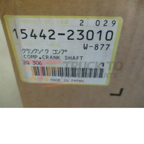 15442-23010 Kubota Crankshaft - Truck To Trailer