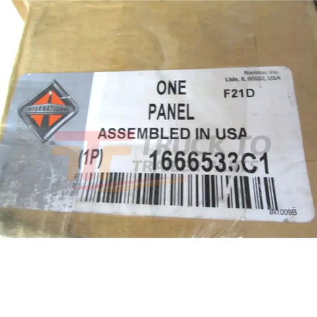 1666533C1 International Right Front Fender Splash Panel - Truck To Trailer