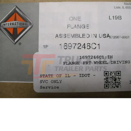 1697246C1 International Flange Drive Front Wheel - Truck To Trailer