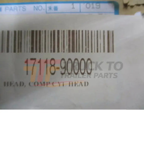 17118-90000 Kubota Cylinder Head W/Valves V22-DI - Truck To Trailer