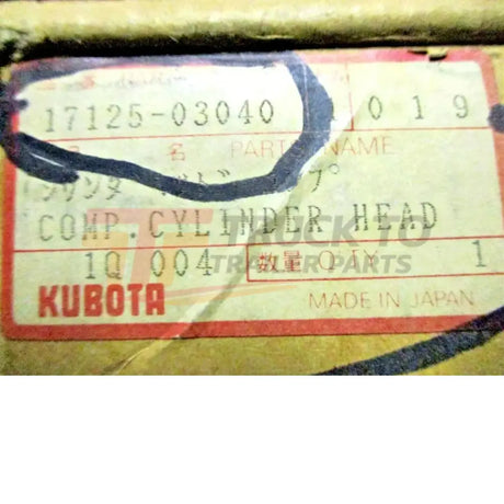 17125-03040 Kubota Engine Cylinder Head L4850DT - Truck To Trailer