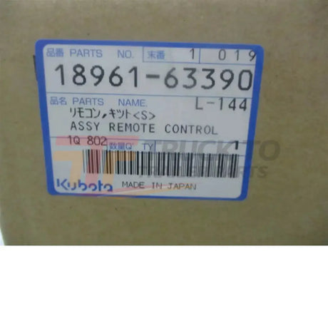 18961-63390 Kubota Remote Control Assembly - Truck To Trailer