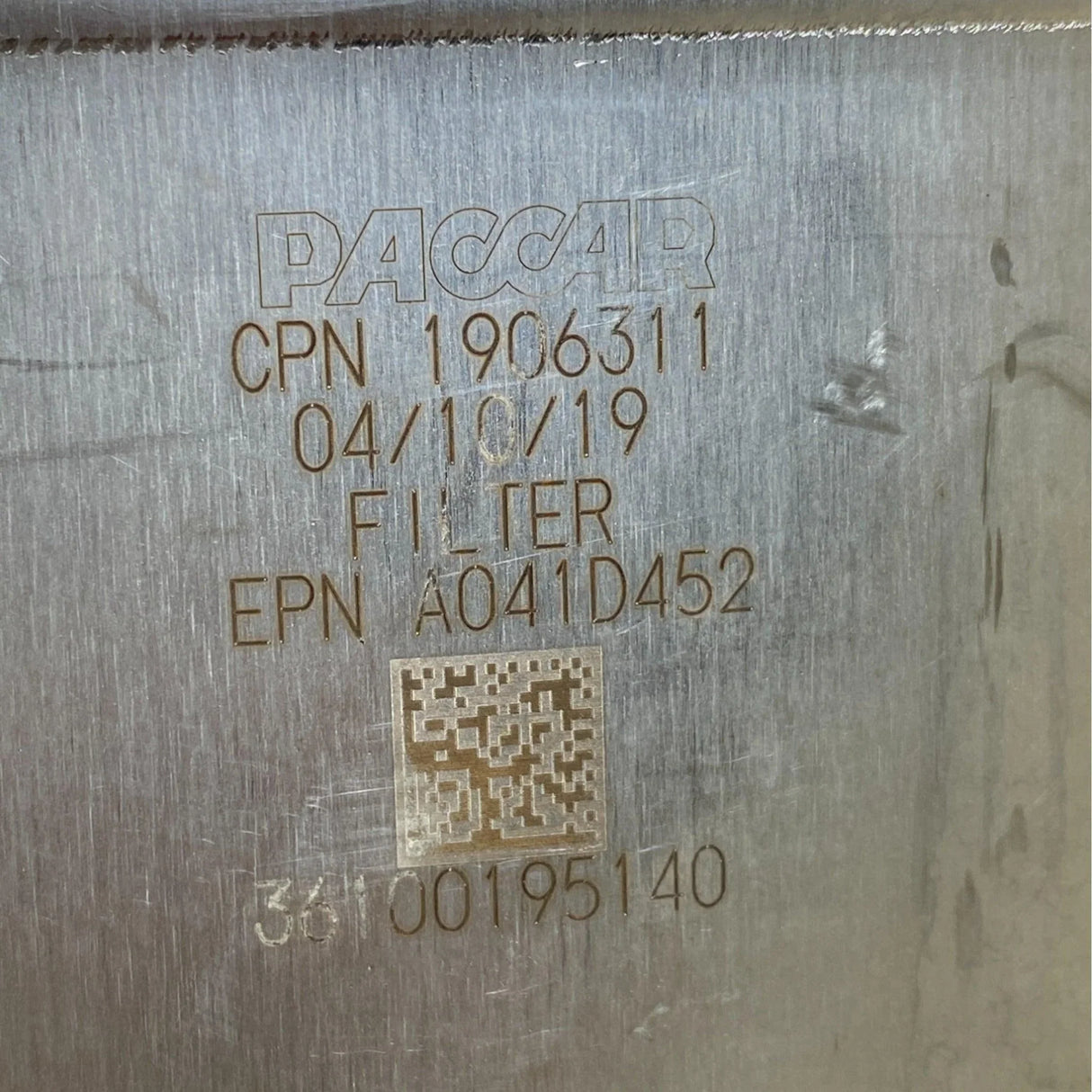 58036 Genuine Paccar DPF Diesel Particulate Filter - Truck To Trailer