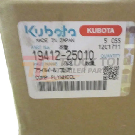 19412-25010 Kubota Flywheel - Truck To Trailer
