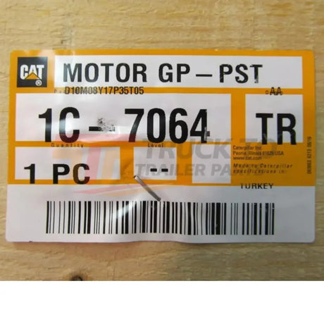 1C-7064 Genuine Caterpillar Motor - Truck To Trailer