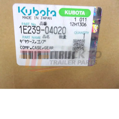 1E239-04020 Kubota Gear Case - Truck To Trailer
