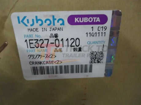 1E327-01120 Kubota Crankcase WG3800 V3800 - Truck To Trailer