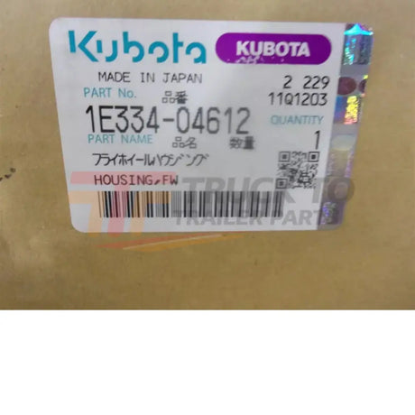1E334-04612 Kubota Flywheel Housing - Truck To Trailer