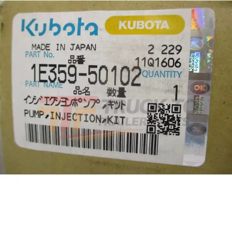 1E359-50102 Kubota Fuel Injection Pump Kit V3600-TURBO - Truck To Trailer