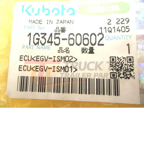 1G345-60602 Kubota Ecu EGV-ISM02 - Truck To Trailer