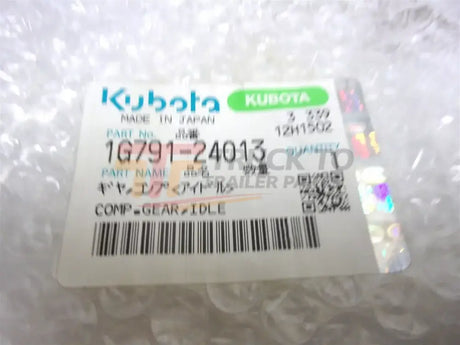 1G791-24013 Kubota Idle Gear - Truck To Trailer