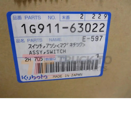 1G911-63022 Kubota Switch Assembly - Truck To Trailer