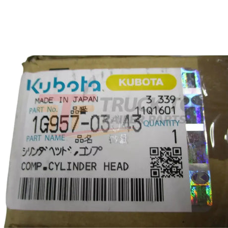 1G957-03043 Kubota Cylinder Head Z482-E2B J107 GL6000 Engine - Truck To Trailer