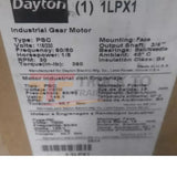 1LPX1 Dayton Max Torque AC Gearmotor 0.2 Input HP 30 RPM 115/230VAC - Truck To Trailer