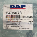 1872502 Genuine Paccar Fuel Injection Pipe 5-6 For Mx-13 - Truck To Trailer