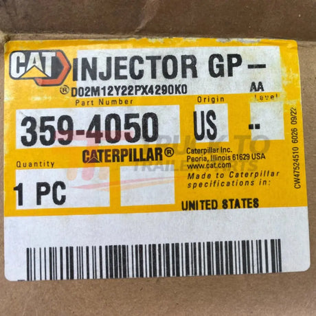 359-4050 Genuine Caterpillar Cat Fuel Injector - Truck To Trailer