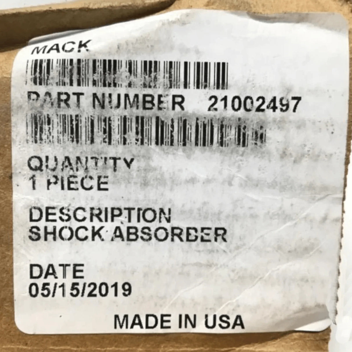21002497 Genuine Volvo Shock Absorber - Truck To Trailer