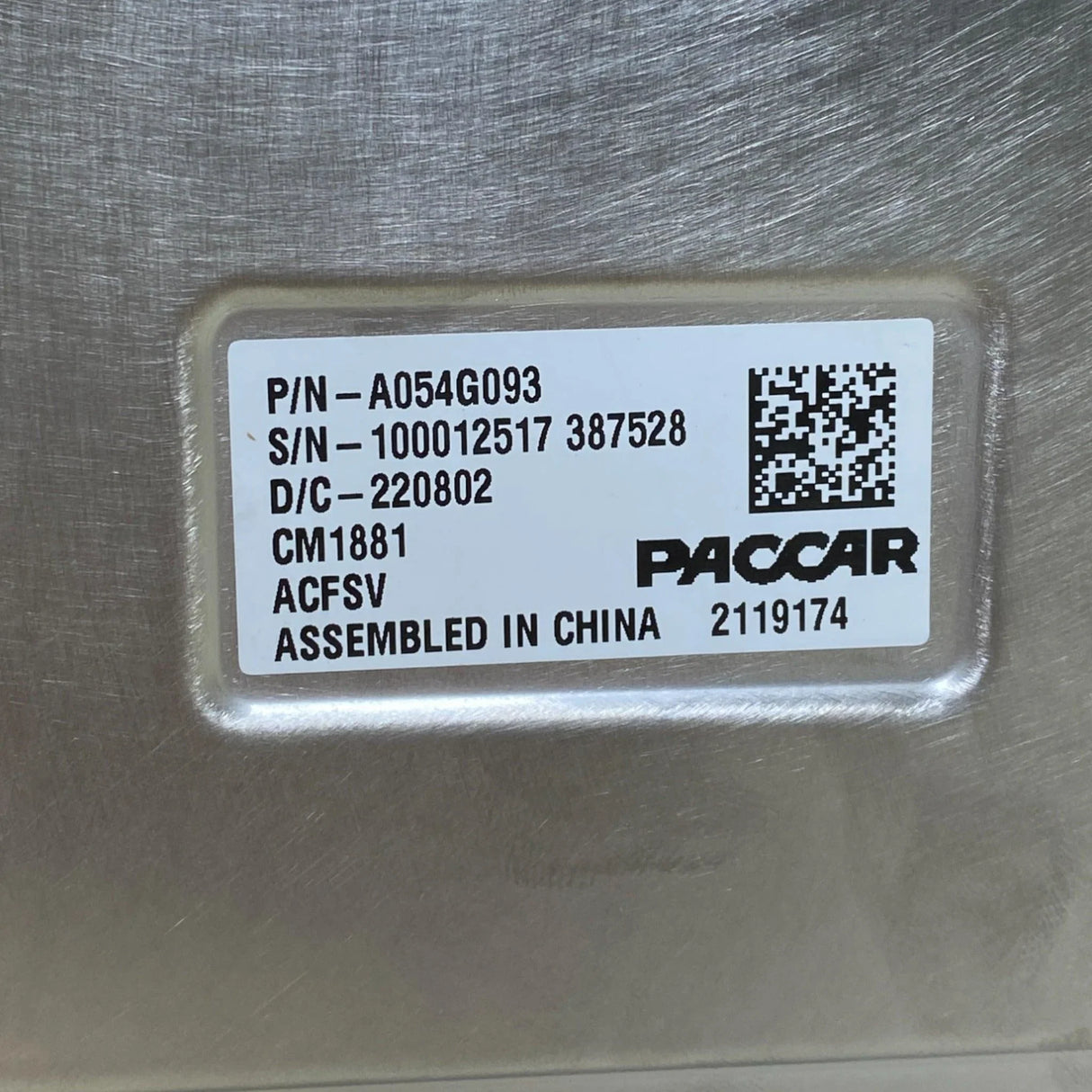 3393419 Genuine Paccar Aftertreatment Control Module - Truck To Trailer
