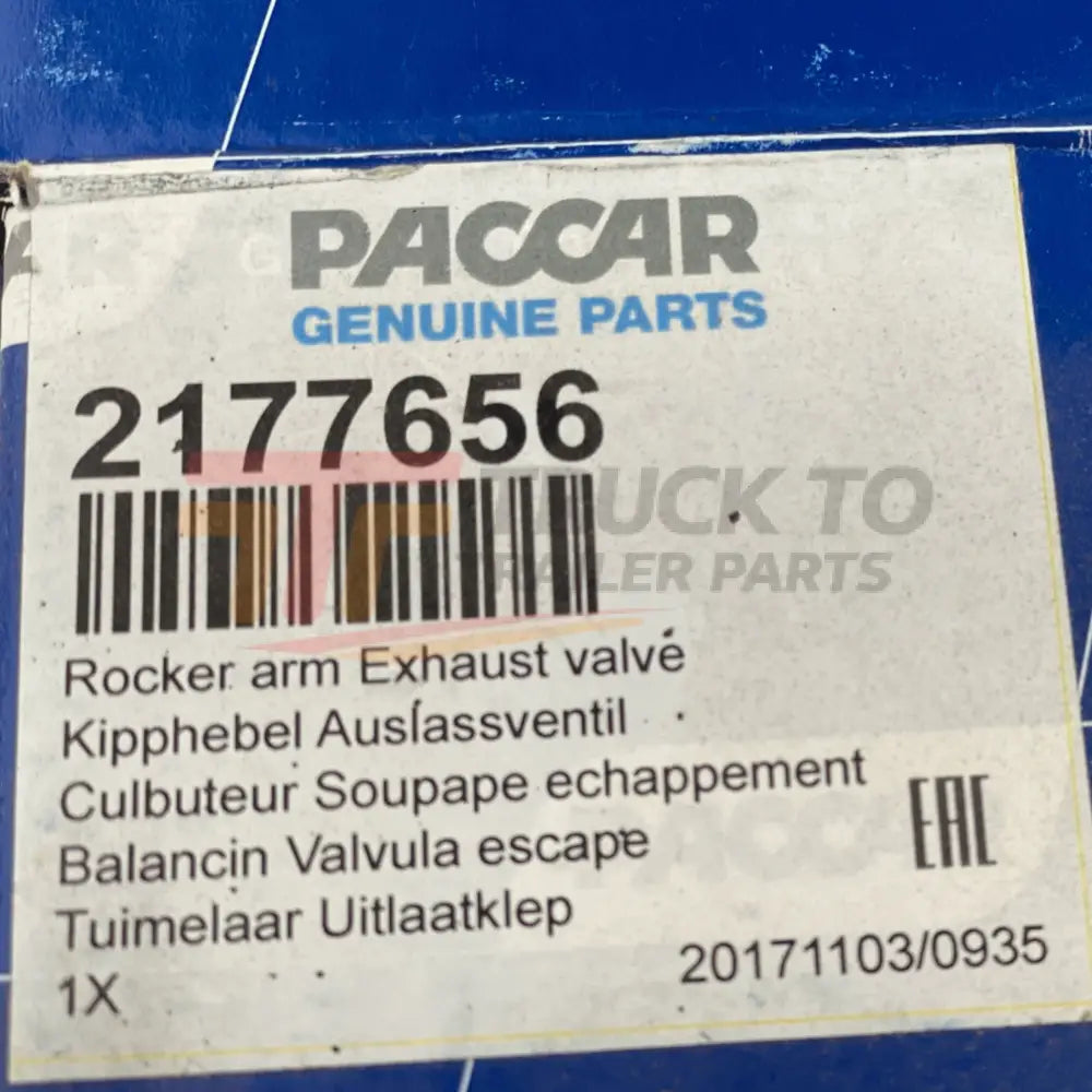 2177656 Genuine Paccar Rocker Arm Exhaust Valve - Truck To Trailer