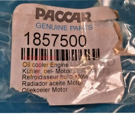 2184273 Genuine Paccar Oil Cooler - Truck To Trailer