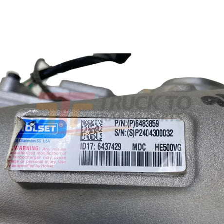 6437429 Genuine Paccar Turbocharger - W/Actuator - Epa17 - Truck To Trailer