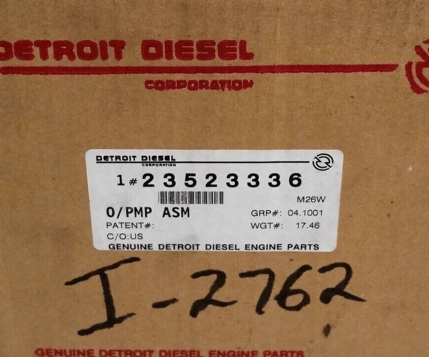 DDE R23523336 Genuine Detroit Diesel Oil Pump S50 - Truck To Trailer