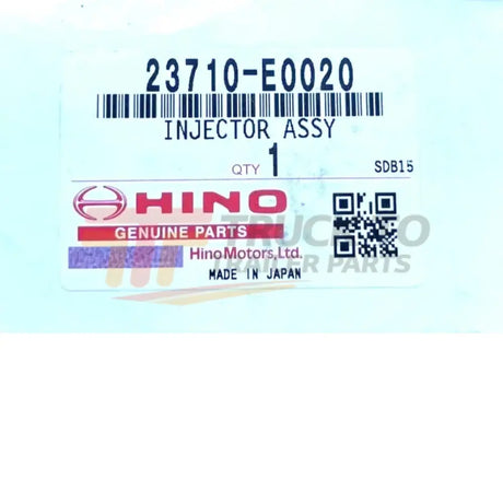 23710-E0020 Genuine Hino Injector Assembly - Truck To Trailer