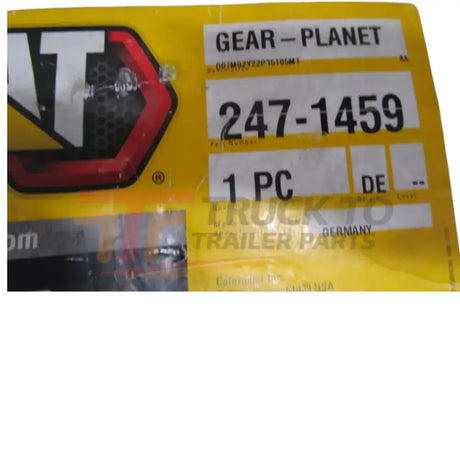 247-1459 Caterpillar Planetary Gear - Truck To Trailer