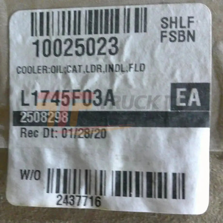 250-8298 Caterpillar Transmission Oil Cooler Core - Truck To Trailer