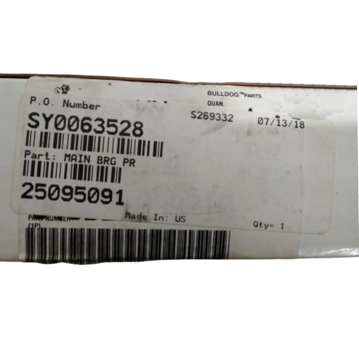 25095091 Genuine Volvo Bearing Shell - Truck To Trailer