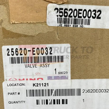25620-E0032 Genuine Hino Egr Exhaust Gas Recirculation Valve - Truck To Trailer