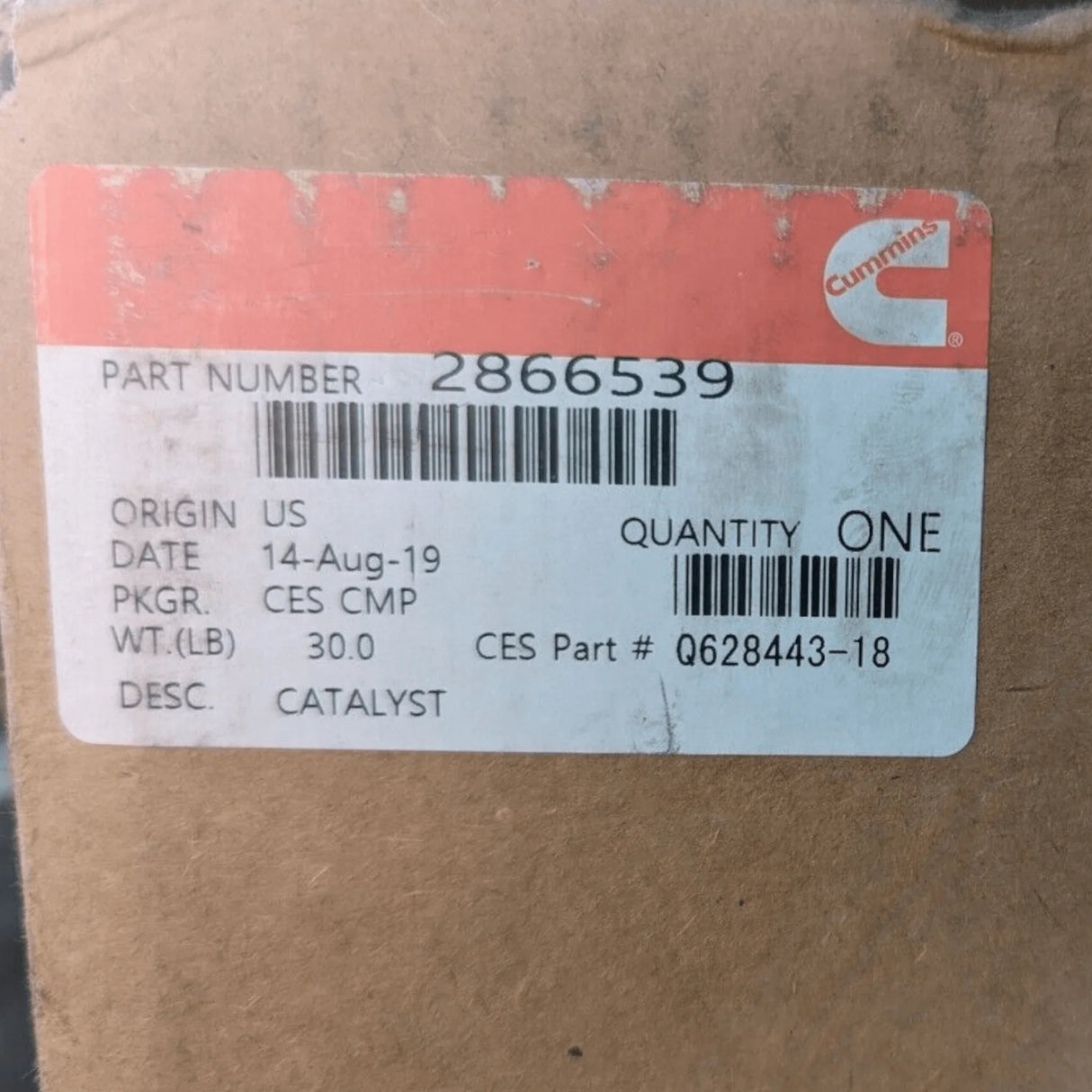 Q628443 Genuine Cummins Outlet Catalyst Module - Truck To Trailer