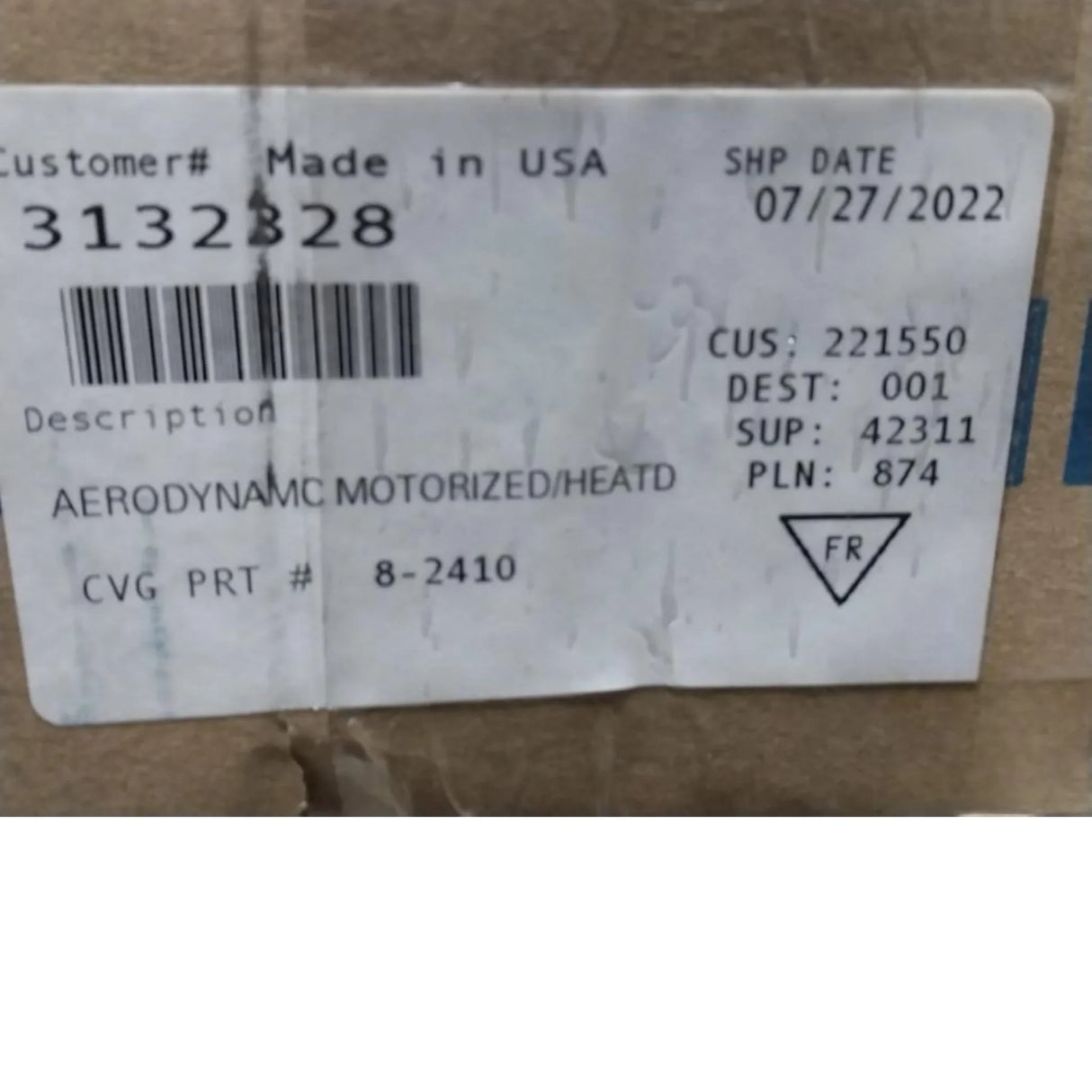 3132328 Genuine Mack Mirror - Truck To Trailer