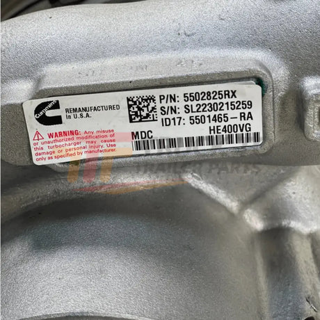 2882111 Genuine Cummins Turbocharger Vgt He451Ve For Cummins Isx15 14.9L - Truck To Trailer