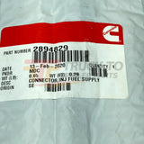 2894829 Genuine Cummins Injector Fuel Supply Connector - Truck To Trailer