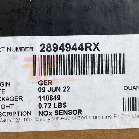 2894944 Genuine Cummins Nox Sensor For Cummins Isb - Truck To Trailer