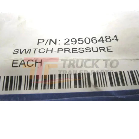 29506484 Allison Transmission Valve Control Pressure Switch - Truck To Trailer