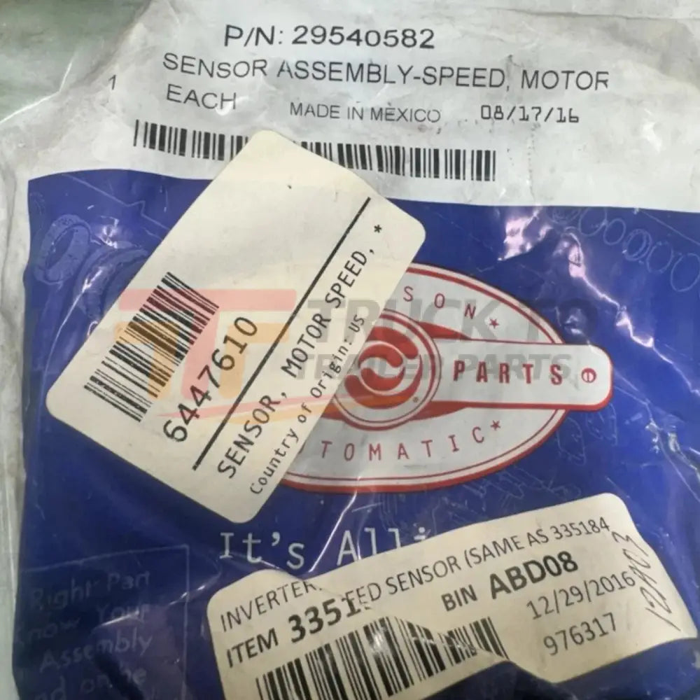 29540582 Genuine Allison Motor Speed Sensor - Truck To Trailer
