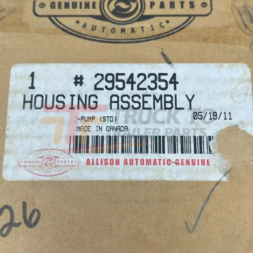 29542354 Genuine Allison Housing Assembly - Truck To Trailer