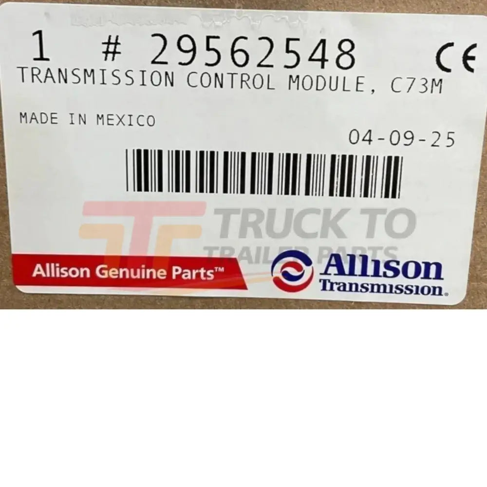 29562548 Genuine Allison Transmission Control Module - Truck To Trailer