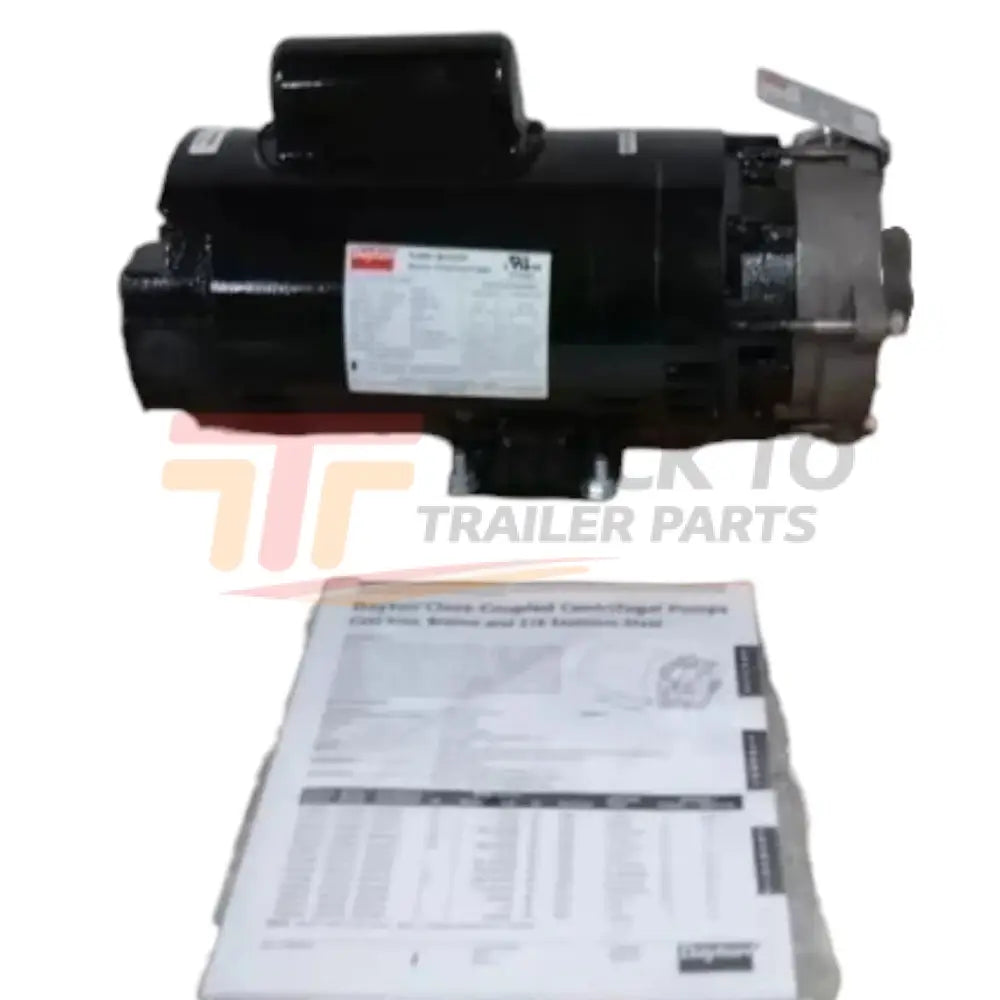 2ZWU6 Dayton Centrifugal Pump 1-1/2 HP 3450 Max RPM 115/208-230VAC - Truck To Trailer