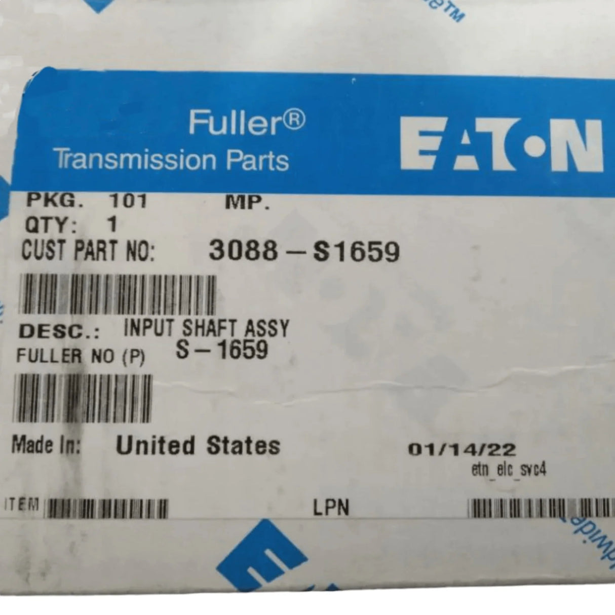 3088-S1659 Genuine Mack Input Shaft Assy - Truck To Trailer