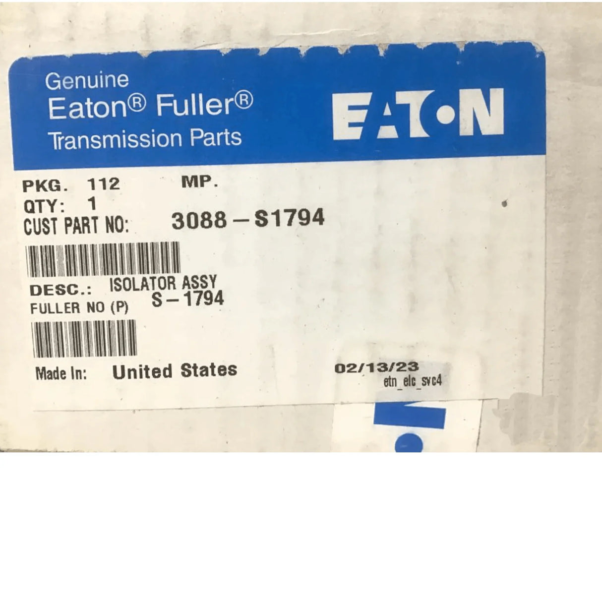 3088-S1794 Genuine Volvo/Mack Isolator Assy - Truck To Trailer