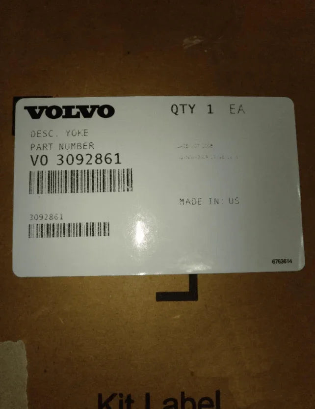 3092861 Genuine Volvo Yoke - Truck To Trailer
