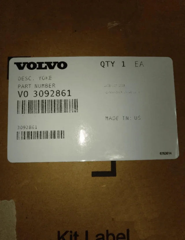 3092861 Genuine Volvo Yoke - Truck To Trailer