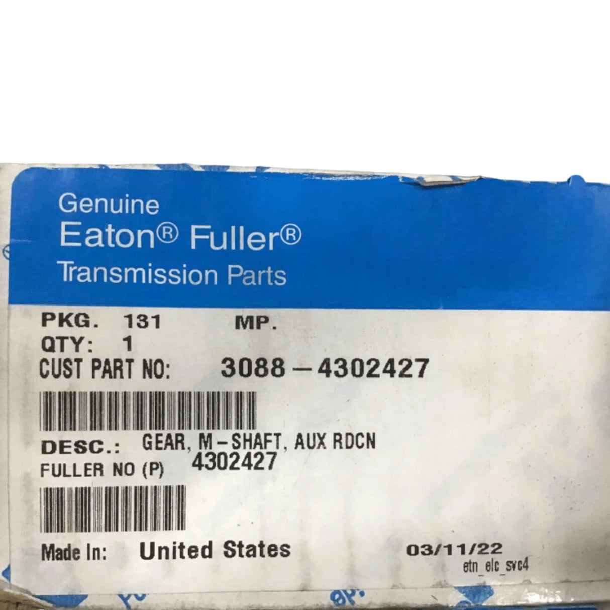 3088-4302427 Genuine Volvo Gear Auxiliary Mainshaft - Truck To Trailer