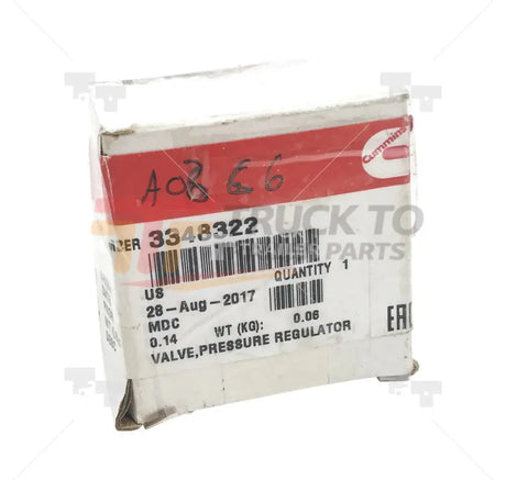 3348322 Oem Cummins Pressure Regulator Valve For Cummins - Truck To Trailer