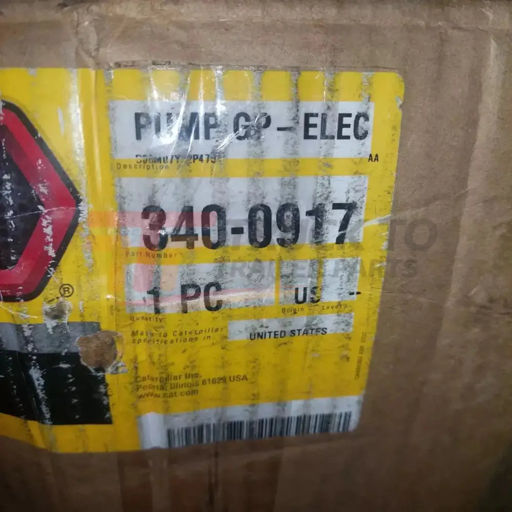 340-0917 Caterpillar Electric Drive Oil Gear Pump - Truck To Trailer