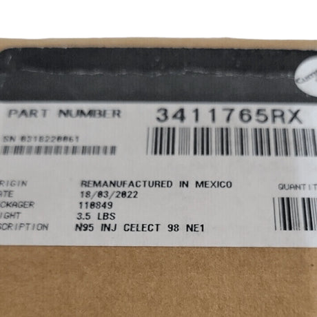 3411765PX Genuine Cummins Fuel Injector - Truck To Trailer