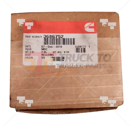3682553 Oem Cummins Bellow Pipe - Truck To Trailer